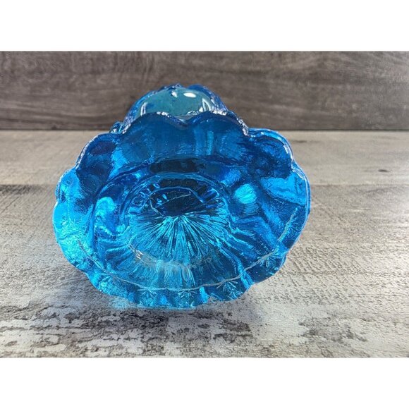 Angel Mosser Glass 1970s Blue Singing Winged 4" Paperweight Figure 76.8 - Picture 12 of 15
